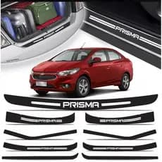Kits Soleiras Gm Prisma 2012 A 2019 Porta E Porta Malas Branco Barato