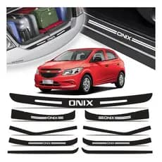 Kits Soleiras Gm Onix 2012 A 2019 Porta E Mala Branco