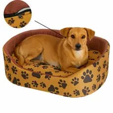 Cama para Cachorro Lavável com Zíper Removível Cão Pequeno e Gato Tamanho Pequena