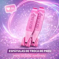 Espátula para Troca de Pneu de Bicicleta Rosa – BikeLab 77 – Kit com 2