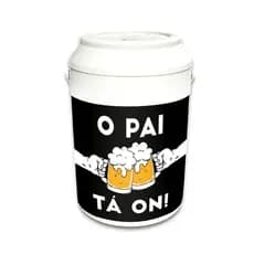 Cooler Térmico Para 8 Latinhas De 350ml Com Alça Premium Modelo O Pai ta On