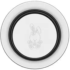 Prato Infantil Aço Inox Tramontina Le Petit Alimentação Bebê Coelho