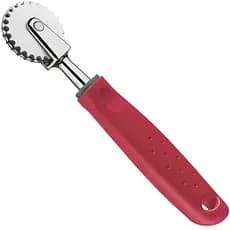 Carretilha Corta e Fecha Zamak Tramontina Utilitá Massas Ravioli Pastel Nylon Cozinha Cabo Vermelho