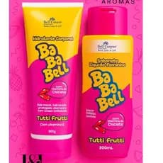 Kit Hidratante Corporal 200g e Sabonete Líquido 200ml Bababell Tutti Frutti Bell Corpus