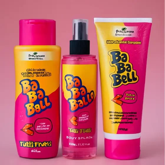 Kit Feminino Tutti Frutti  / Sabonete Liquido - Body Splash -  Hidratante Corporal