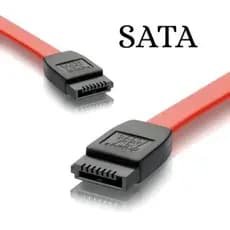 Kit de 2 Cabos Sata Serial Ata, Sata 3gb/s Cor Vermelho