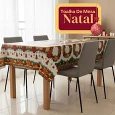 Toalha De Mesa Cozinha PVC Térmica Decoração 4 Lugares ou 6 Lugares Qualidade Não Molha