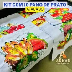 10 Pano de Copa Estampado Pano de Prato Algodão Grosso GIGANTE