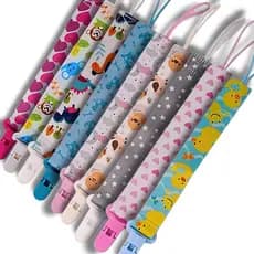 Prendedor de chupeta kit até 3 estampado