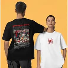 KIT CASAL Namorados 2 Camisetas  Aranha  - Spider BOY/GIRL Street 100% Algodão