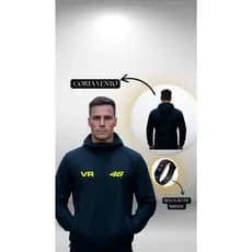 JAQUETA CORTA VENTO PRODUTO DE ALTA QUALIDAE ESTAMPA VR 46 + RELOGIO DE BRINDE