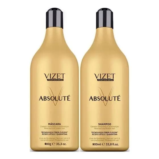 Combo Shampoo e Creme Condicionante Absoluté Vizet 900ml
