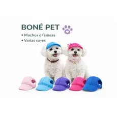 Boné Pet Para Cachorro Pequeno Ajustável Proteção Solar