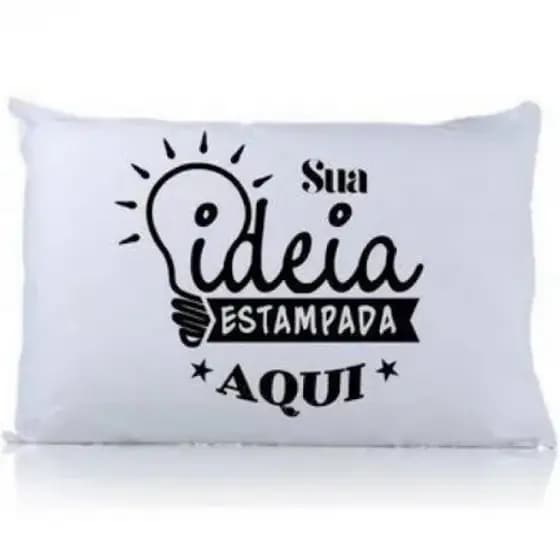 Almofada Retangular Tipo Travesseiro Personalizada do Seu Jeito