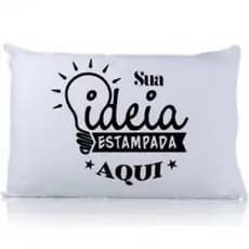 Almofada Retangular Tipo Travesseiro Personalizada do Seu Jeito