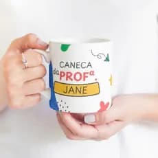 Caneca Melhor Professora do Mundo Personalizado com Nome