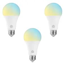 Kit c/3 Smart Lâmpada Positivo Casa Inteligente LED 9W RGB