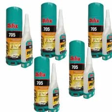 5 Kit MDF Super Cola Instantanea Alta Viscosidade+Acelerador