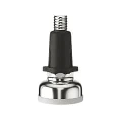 Kit 20 Pé Nivelador 21mm + Bucha Sapata Niveladora P/ Móveis