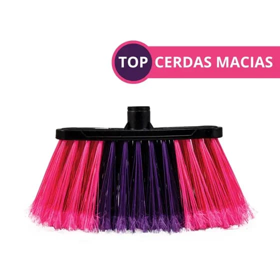 Vassoura Nylon S/ Cabo Pop Multiuso Cerdas Macias Atacado