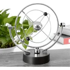 Pendulo De Newton Cinético Orbital Cosmos Escritorio Sala Enfeite A Pilhas Rotativo Decoraçao