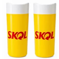 Kit 2 Porta Cervejas Litrao 1lt Cervegela Camisinha Skol