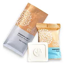 50 Kit Ecologico Vegano Shampoo 2x1 E Sabonete 30g Hotel Spa
