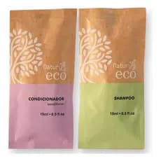 100 Kit Shampoo E Condicionador Hotel Motel Ecologica Vegano