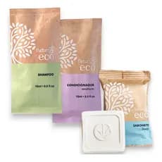 Kit Ecologico Vegano  Shampoo Condicionador Sabonete 30g