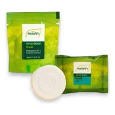 Kit 100 Sabonetes 20g E 100 Shampoo 2x1 30ml Hotel Erva Doce