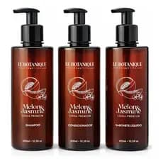 Kit Premium: Condicionador Melão E Jasmin 400ml + Shampoo Melão E Jasmin 400ml + Sabonete Líquido Luxo 400ml Luxo