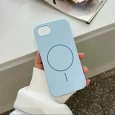 Capa Celular iPhone 16E Silicone Redonda Magnética Capinha Macia/ Prova De Choque Bem resistente