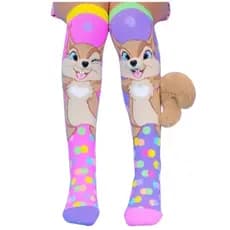Meia 3D Infantil Divertidas Cano Alto Tamanho Único – Estampas Sortidas para Meninos e Meninas