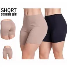 Kit 2 short anágua meia perna  confortável segunda pela promoção feminino