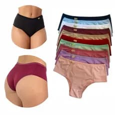 Kit calcinha gestante pós parto pala dupla cós  confortável segura barriga Premium
