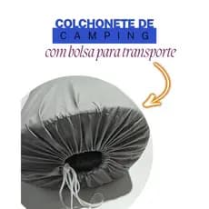 Colchonete Camping Dobravel Solteiro + Bolsa SACOLA Para Transporte