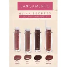 Batom Líquido Rosa Secrets Skinny Matte 5ml - NOVAS CORES