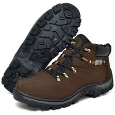 Bota Adventure Carp Masculina Lona Confortável Solado Costurado Resistente Promoção Pronta Entrega