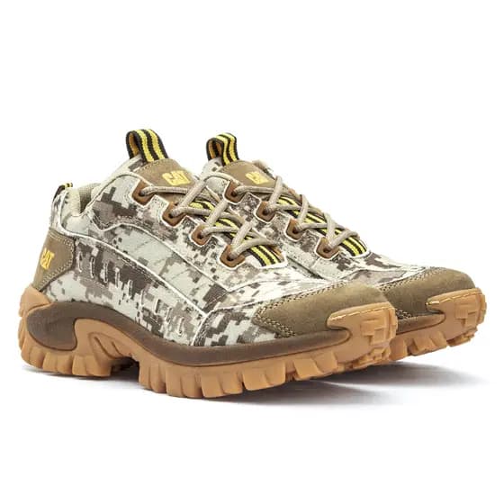 Tênis Caterpillar Intruder Camuflado em Couro Legítimo - Estilo Aventureiro, Resistência Premium e Conforto Inigualável!