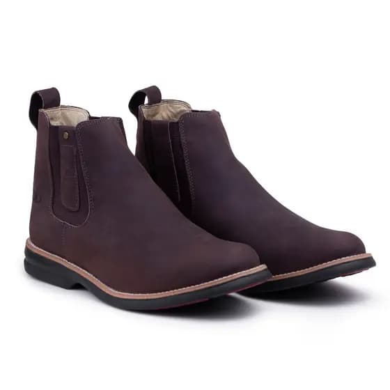 Botina Chelsea Masculina Bellboots 100% Couro Crazy Horse em 3 cores disponíveis