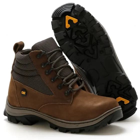 Bota Carp Adventure Heavy Duty Castor Masculina - Couro Legítimo + Palmilha em gel P.U