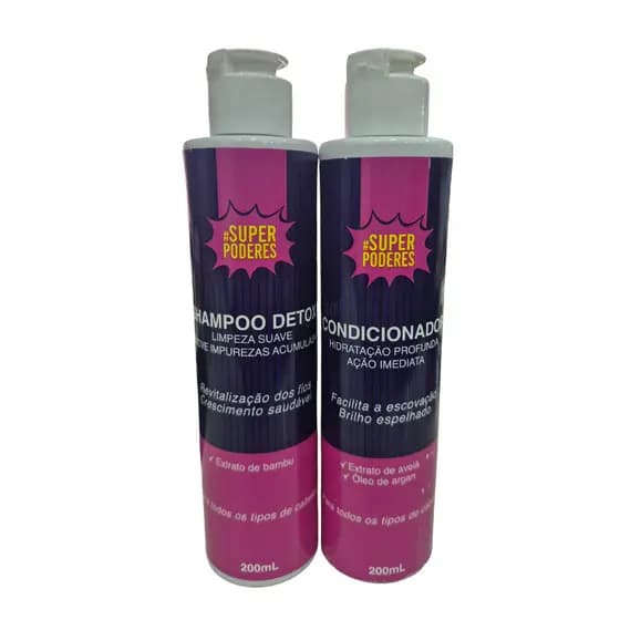 Kit Shampoo e Condicionador Super Poderes Argan Progressiva