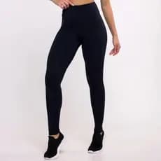 Calça Legging Feminina Suplex Cintura Alta Modeladora Academia Fitness