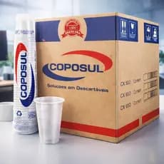 Copo Descartável 180ml Caixa 100/200/500/1000 Unidades Transparente Ideal Escritórios Clínicas Empresas