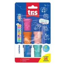 Carimbo Autotintado Animalucos - Cartela com 5 Unidades - Tris