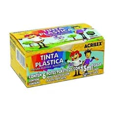 Tinta Plástica 6 Cores 15ml Acrilex