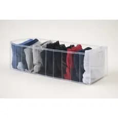 Kit 3 Organizador Gavetas Calcinha Cueca Meia gravatas Multiuso Guarda Roupa