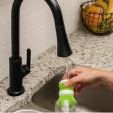 Escovinha porta Detergente Multi uso 2 unidas com Dispenser Limpeza tira sujeira