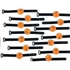 Pulseira Basquete Bola 10un Lembrancinha Jogos Tema Mimo