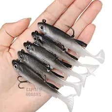 Isca artificial bait soft nado realista pesca Robalo, Tucunaré, Black Bass, Corvina, Traíra